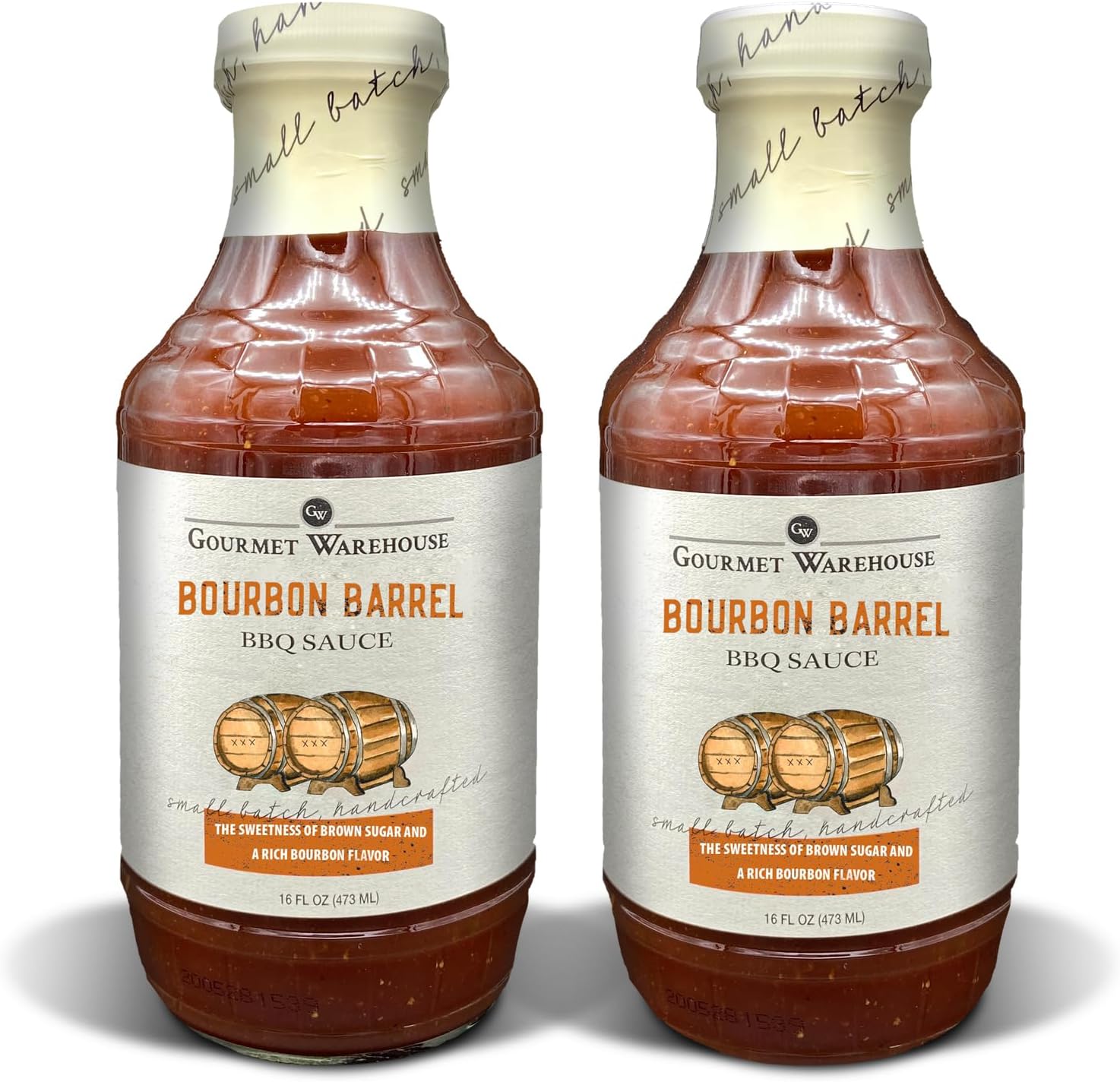 Gourmet Warehouse BBQ Sauces, 16 Fl ozs, 2 Pack (Bourbon Barrel)