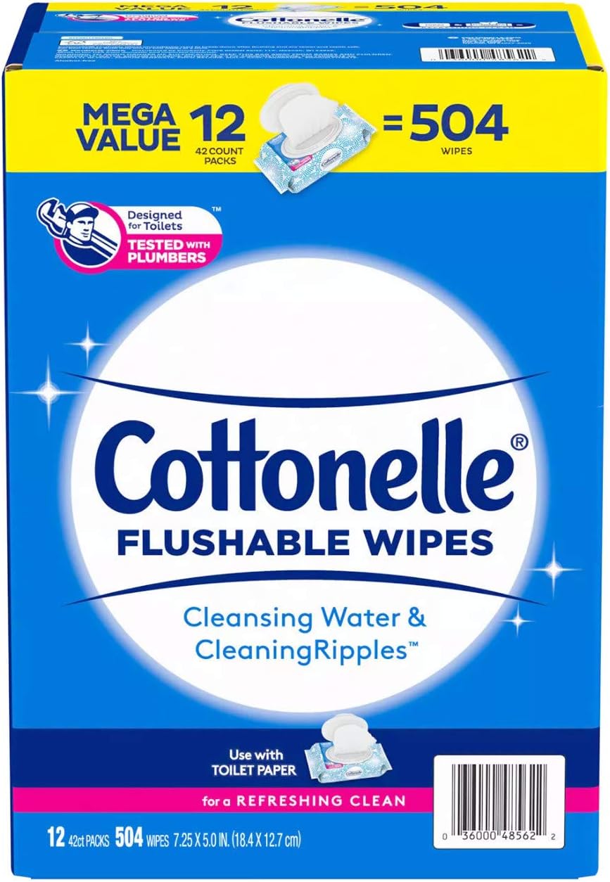 Cottonelle Fresh Care Flushable Cleansing Cloth, 504 Count