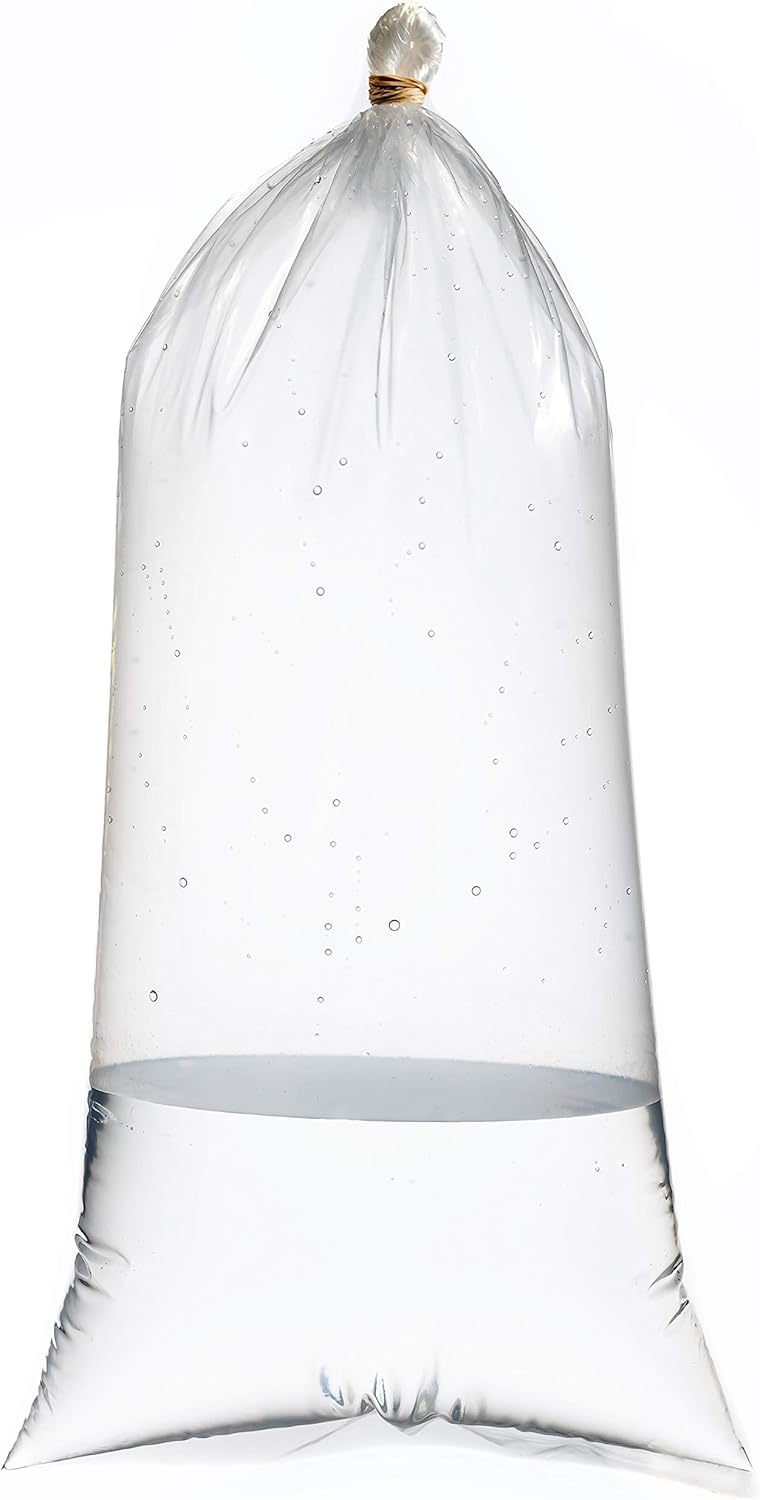 RESILIA Plastic, Leak-Proof Shipping Bags for Live Fish - 20" x 30" 2 Mil, 0.002 Inch, Double Bottom Seal, for Freshwater & Saltwater Fish, Case of 25