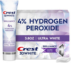 Crest 3D White Brilliance Pro Ultra White Teeth Whitening Toothpaste, 3.8 oz, Anticavity Fluoride Toothpaste, 4% Hydrogen Peroxide, Active Whitening Protection