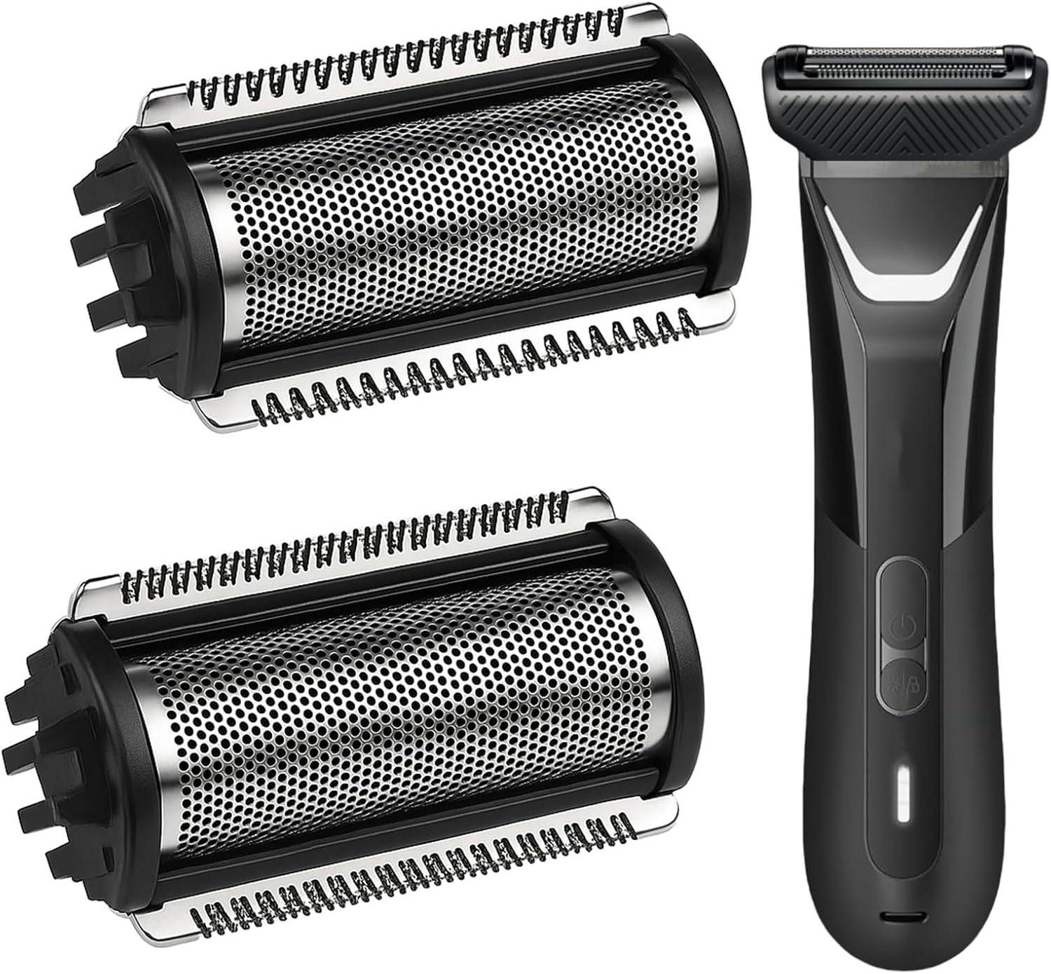2 Pack Foil Replacement Blades Compatible with Manscaped The Lawn Mower 5.0 Ultra Groin & Body Hair Trimmer,Stainless Steel Foil Blades for Smooth and Close Shaving.