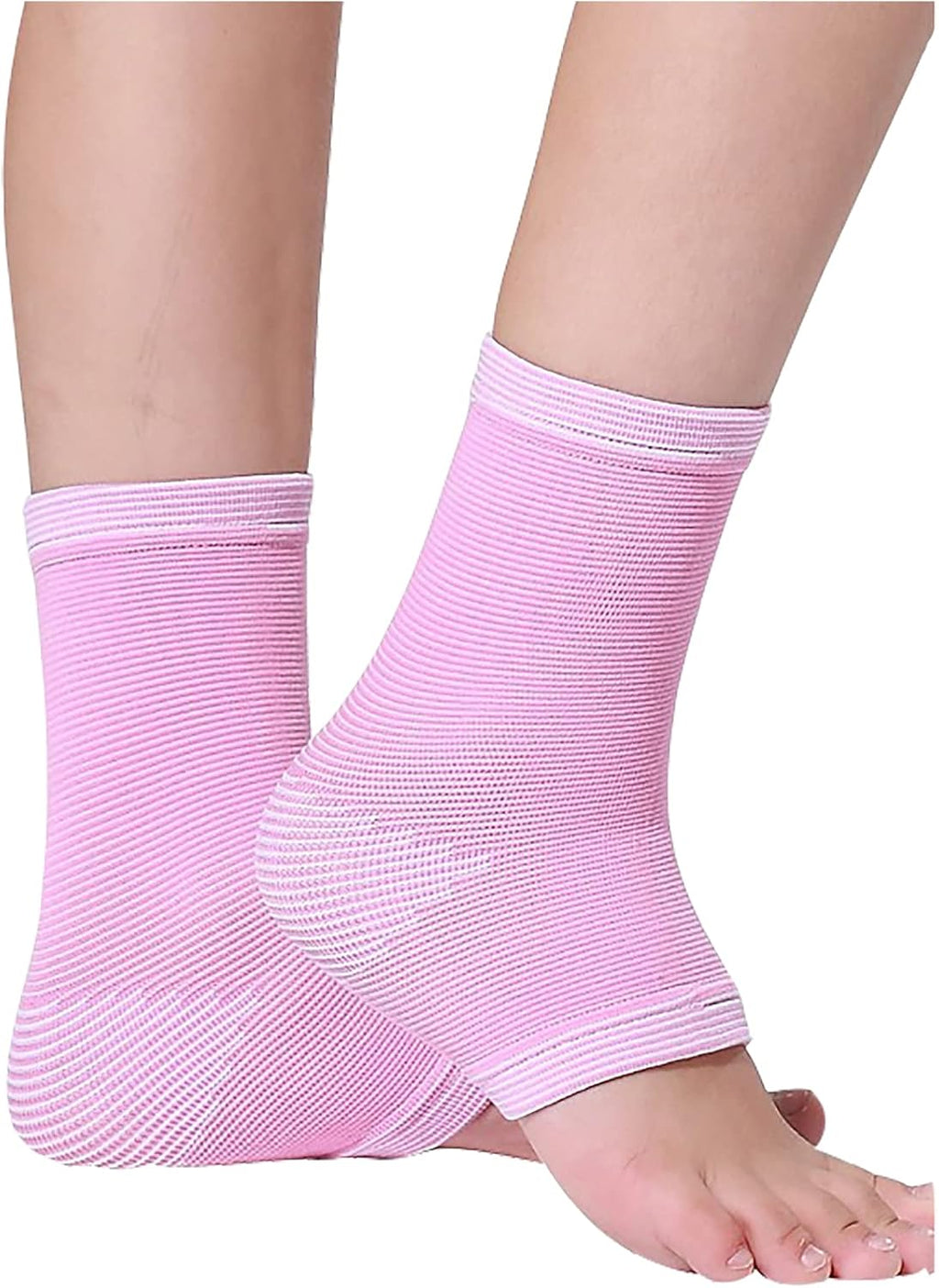 1 Pair Kids Compression Sleeves Foot Arch Support,Kids Children Ankle Brace,Plantar Fasciitis Sock for sprained ankle or sports (Pink)