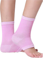 1 Pair Kids Compression Sleeves Foot Arch Support,Kids Children Ankle Brace,Plantar Fasciitis Sock for sprained ankle or sports (Pink)