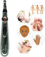 Electronic Meridian Acupuncture Pen - Acupressure Meridian Energy Massage Pen with Multiple Treatment Tips
