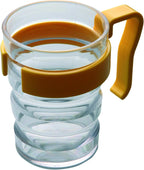 Easy Grip Cup Handle for Better Control, gripping and to Reduce Spills. Ideal for Those with Weak Grip, Poor Motor Skills, Reduced Dexterity, Parkinson's, Arthritis or The Elderly. No Spill