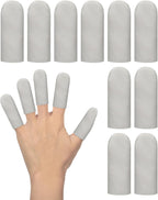 EORTA 5 Pairs Leather Finger Cots, Needle Felting Finger Protectors for Sewing, Thumb Protection Sleeve, Thumb Thimble Guards Tools for Knitting Embroidery Needlework, Random