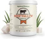 100% Organic Grass-Fed Beef Tallow For Cooking – Traditional High-Heat Cooking Fat for Searing, Frying, Roasting & Sautéing – No Seed Oils & No Additives - Farm Raised Beef Tallow