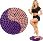 Foot Massager Mat, Yinyang Balance Tai chi Bagua Pattern with Magnetic Therapy, Acupressure Reflexology Mat for Daily Foot Relaxation and Pain Relief, Pink and Purple
