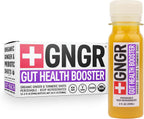 +GNGR Gut Health Shot – Prebiotic and Probiotic for Women & Men - Digestive & Immune Support, Organic Ginger Shot with Apple Cider Vinegar, Turmeric, Aloe Vera 2 fl oz (12-Pack)