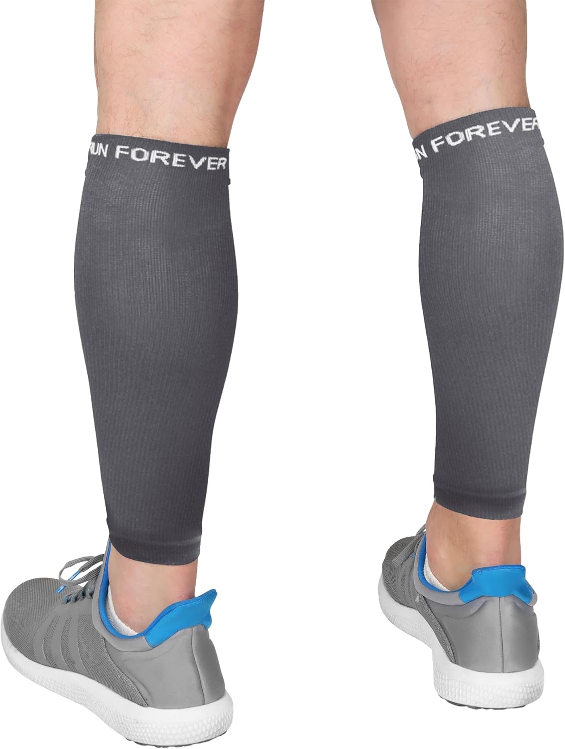 Run Forever Calf Compression Sleeves for Men and Women - Leg Compression Sleeve - Footless Compression Socks for runners