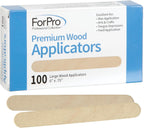 ForPro Professional Collection Premium Wood Applicators, Non-Sterile, Hair Removal Waxing Sticks, Large, 6" L x .75" W, 100-Count