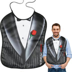 Funny Adult Bibs for Women Men, Washable and Reusable Bibs for Adults, Dining Clothing Protectors Novelty Gag Gifts