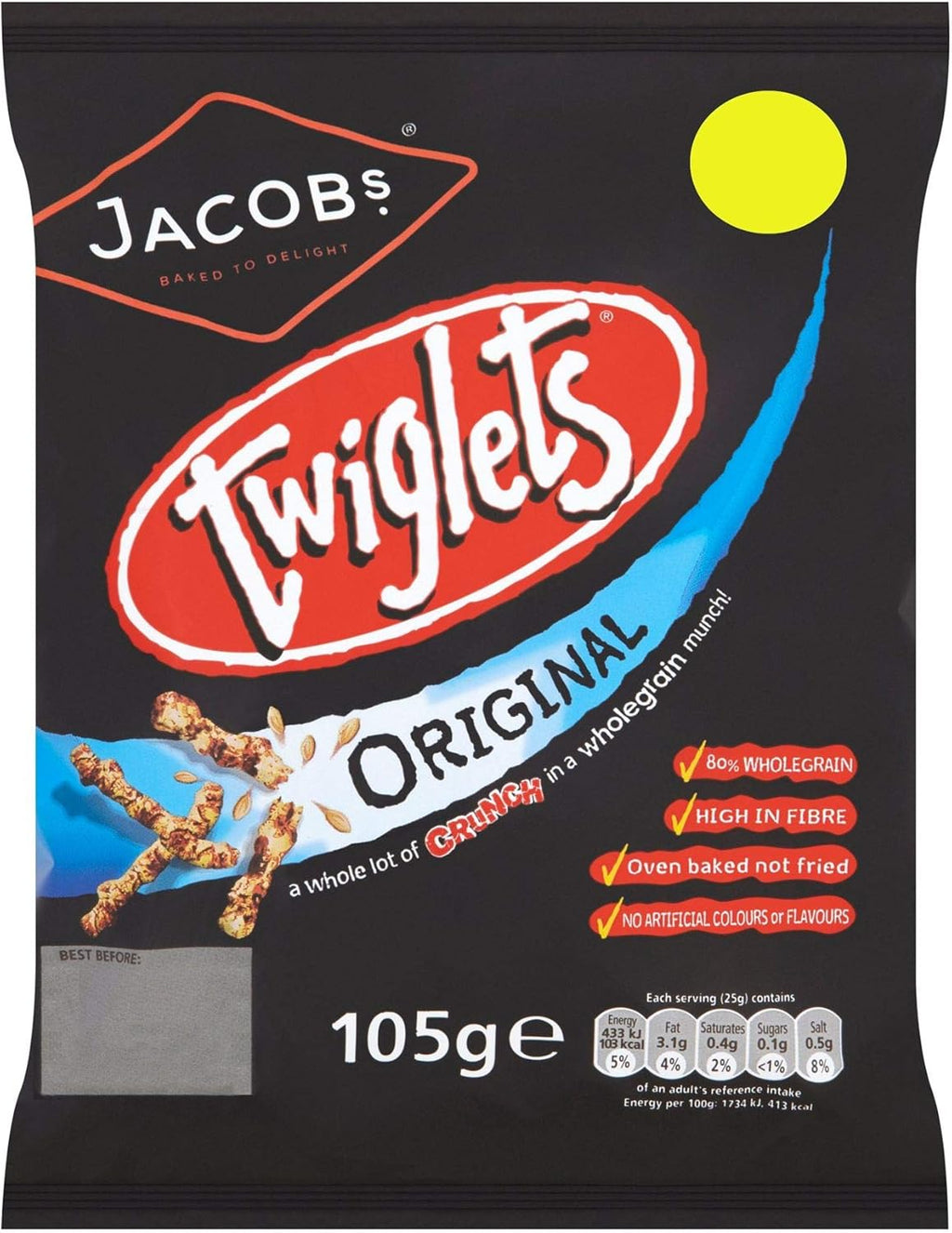 Jacob's Twiglets Sharing Bag - 105g - Pack of 1