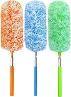 3 Pcs, [Microfiber] Hand [Duster] [Washable] Microfibre Cleaning Tool Extendable [Duster] s for Cleaning Office, Car, Computer, Air Condition