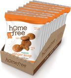 Homefree Mini Ginger Snap Cookies, Organic, Gluten Free, Nut Free, Vegan, Individually Wrapped Packs, School Safe and Allergy Friendly Snack, 0.95 oz. (Pack of 10)