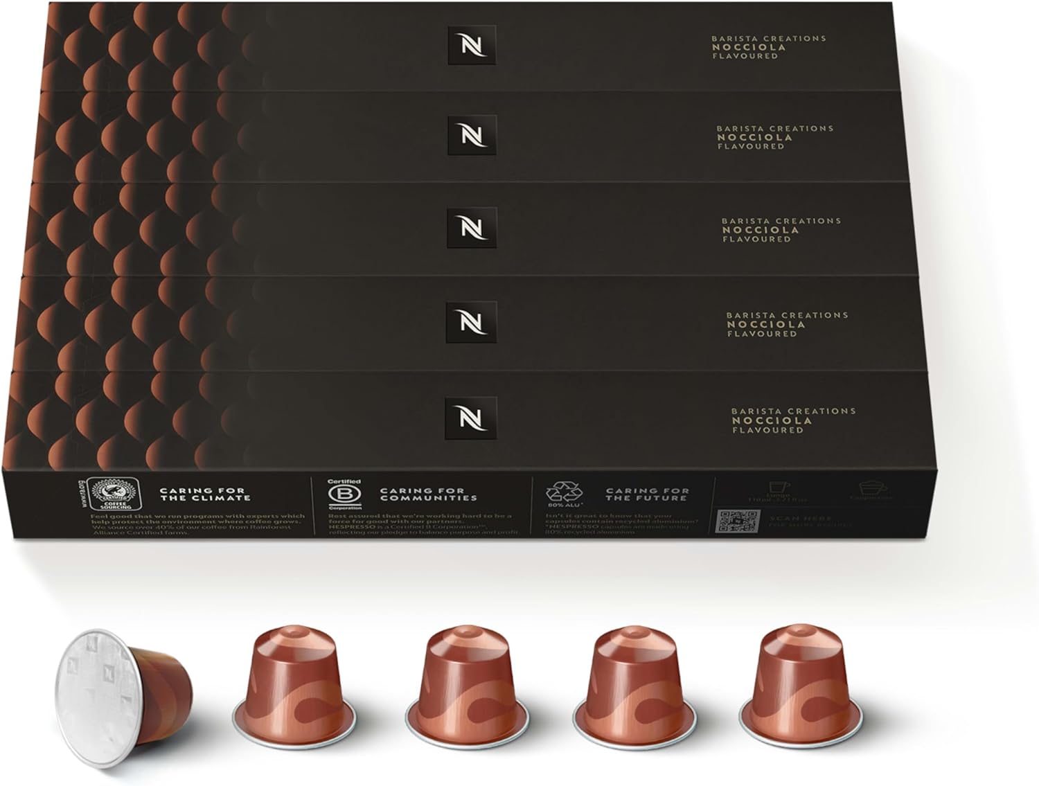 Nespresso Capsules Original Line, Flavored Nocciola Medium Roast, 50 Count Coffee pods
