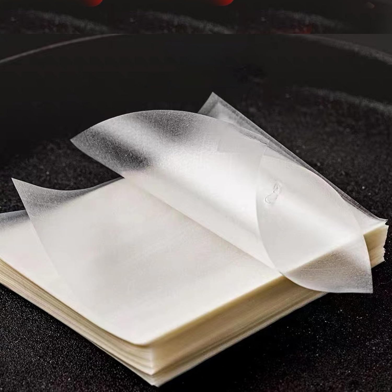 500 Sheets Transparent Edible Glutinous Rice Paper Candy Coated Wrapping Paper Nougat Chocolate Sugar Wrapper