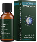 Mystic Moments | Orange Sweet Organic Essential Oil - 50ml - 100% Pure