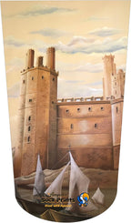 Amputee Sock "Wales Castle Mural B",Residual Wound Sock, 3PLY