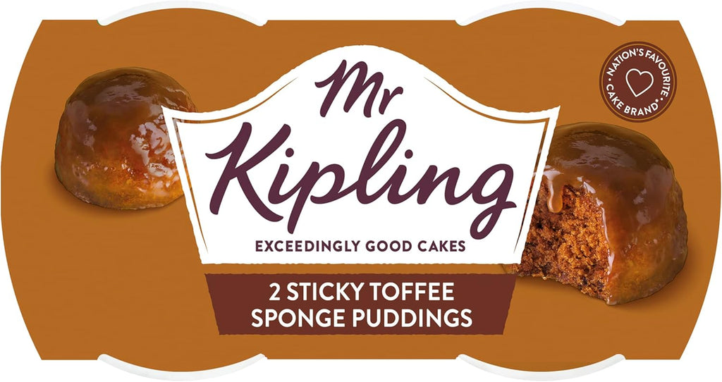 Mr.Kipling Sticky Toffee Sponge Puddings 2X95g