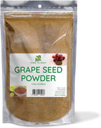 Herb To Body Grape Seed Powder - 4oz, Wildcrafted Vitis Vinifera, Grape Seeds Powder for Smoothies, Herbal Blends, Baking, and DIY Uses