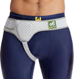 Hernia Belt Truss for Men and Women Left or Right Side Supportive Groin Pain with Removable Compression Pads for Pre or Post-Surgical, Femoral, Breathable Adjustable-S