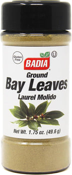 Badia Ground Bay Leaves, 1.75 oz – Aromatic Ground Herb for Soups, Stews, and Marinades