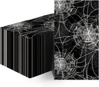 Horaldaily 100 Halloween Disposable Paper Decorative Guest Napkins, Black Cobweb Hand Towel for Party Lunch Dinner Kitchen Bathroom