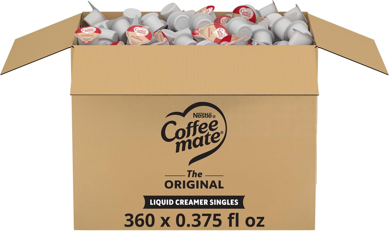 Nestle Coffee mate Coffee Creamer, Original, Liquid Creamer Singles, Non Dairy, No Refrigeration, 0.375 fl oz Tubs (Pack of 360)