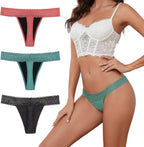 Sexy Period Underwear for Women, Lace Leak Proof Period Thongs, 4 Layers Absorbent Panties Bikinis