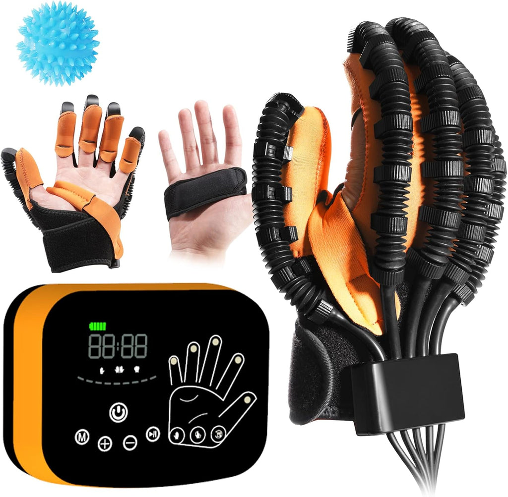 Upgraded versionExercises For Stroke Patients The Hand And Fingers Rehabilitation Trainer Robot Glove, Arthritis Stroke Hemiplegia Cerebral Palsy Finger Gloves, For Hand Training And Rehabilitation