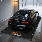 Garage Floor Containment Mat 8'6" x 22', Extra Thick PVC Parking Mat with 1.2" Raised Edges, Non-Slip Waterproof Floor Protector for Snow, Rain & Mud, Easy Clean, Fits Full-Size SUVs & Trucks