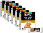 KIND Protein MAX Sweet & Salty Caramel Crisp Snack Bars, 20g of Protein, Keto Friendly, 1g of Sugar Per Bar, Gluten Free, 24ct Value Pack
