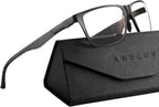 ANYLUV Reading Glasses Men Women Blue Light Blocking, Premium Mens Reading Glasses Al-mg Frame with Spring Hinge Anti Glare