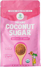 Copra Organic Coconut Sugar, Certified Organic, Natural Sweetener, Sugar Alternative, Unrefined Sugar, Low Glycemic, Vegan, Gluten-Free, Non-GMO (2.2 lbs or 35.2 oz)