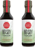San-J - No Soy Tamari - Specially Brewed Soy Sauce Alternative - 10 oz. Bottles - 2 Pack