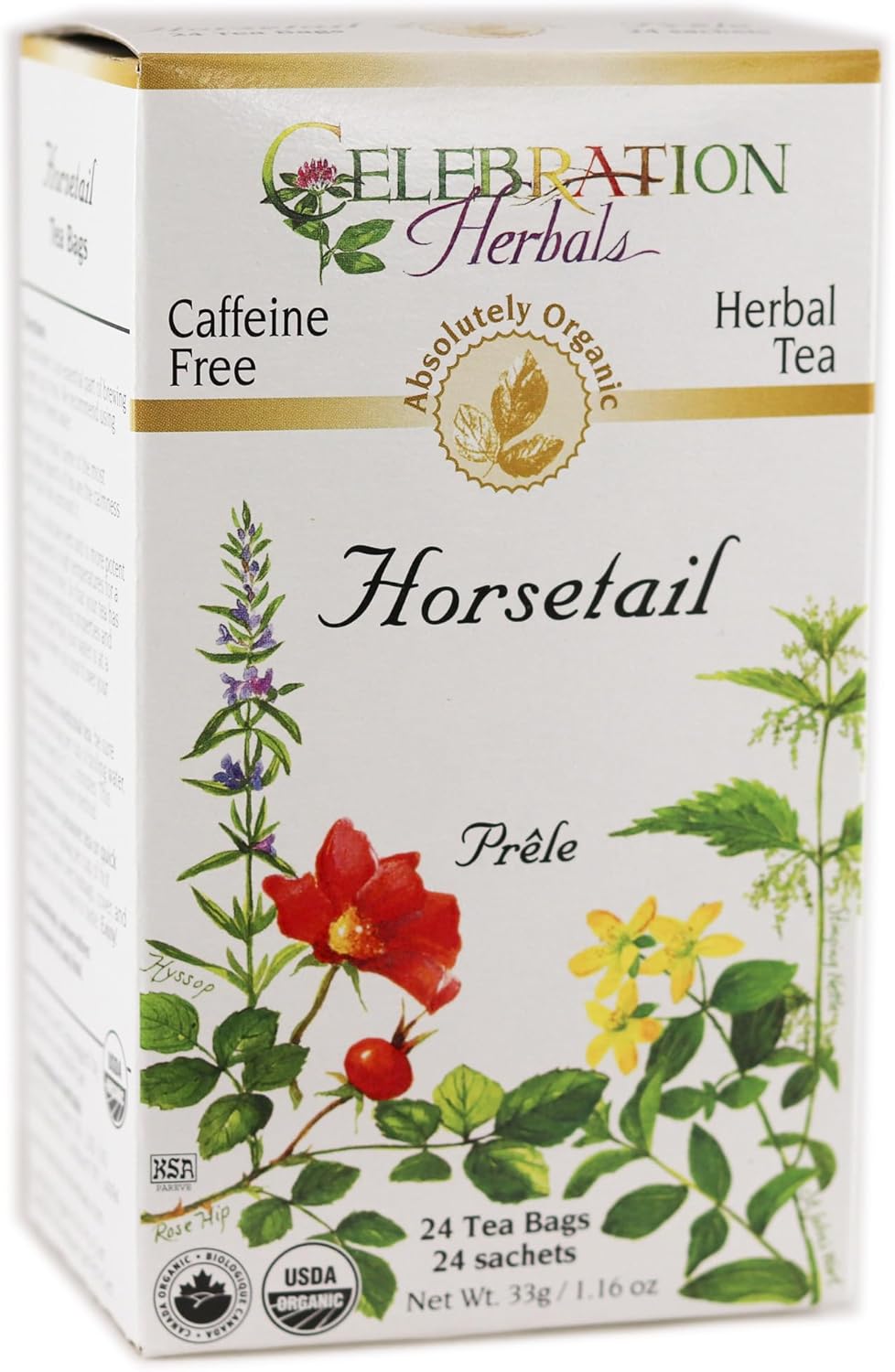CELEBRATION HERBALS Horsetail Tea Organic 24 Bag, 1.16 0z