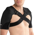 Double Shoulder Brace for Women & Men,Double Sleeve for Sleeping,Adjustable Support for Rotator Cuff,Frozen Shoulder,AC Joint,Labrum Tear,Pain Relief Dual Wrap (X-Large)
