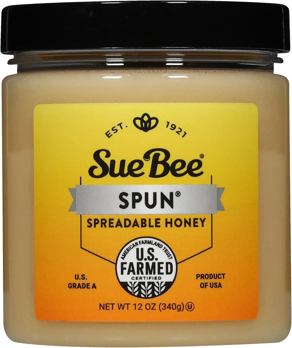 Sue Bee Premium Spun Honey, Pure Honey, Product of USA, US Grade A, Whipped Honey, 12 Ounce (Pack of 1)