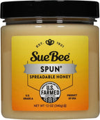 Sue Bee Premium Spun Honey, Pure Honey, Product of USA, US Grade A, Whipped Honey, 12 Ounce (Pack of 1)