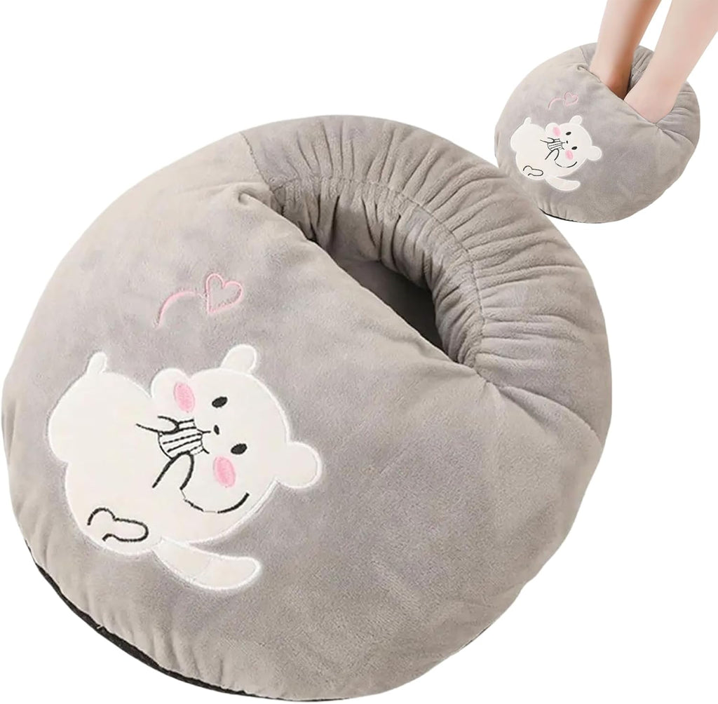 Yeory Electric Foot Warmer Cotton Desk Foot Warmer with 3 Temperature Settings Portable Foot Warmer Foot Warmer for Bed