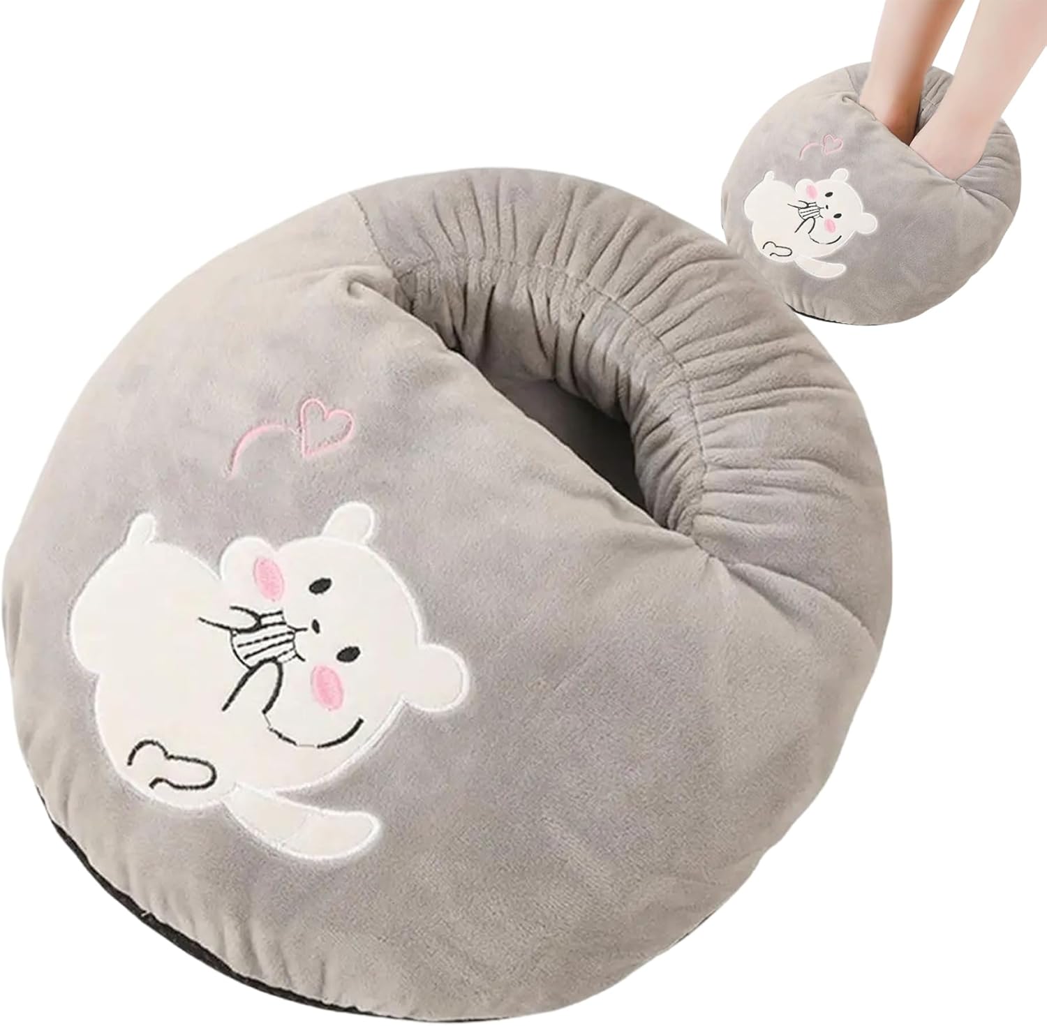 Yeory Electric Foot Warmer Cotton Desk Foot Warmer with 3 Temperature Settings Portable Foot Warmer Foot Warmer for Bed
