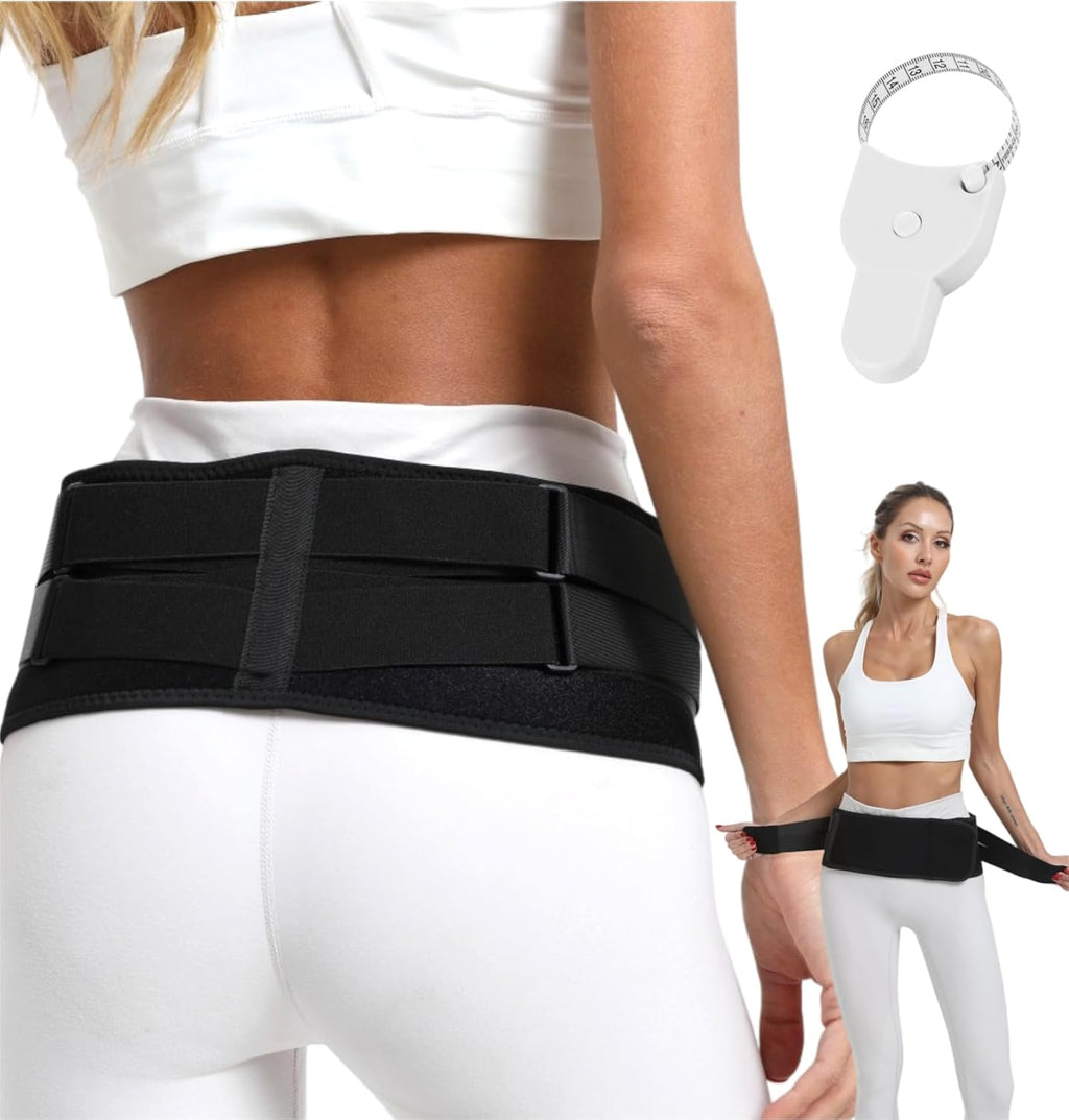 Si Belt for Women, Si Joint & Sacroiliac Belt for Men, Pelvic Support Belt- Lower Back Support Brace Hip Braces - Sciatica Pelvis Lumbar Hip Pain Relief(Small)