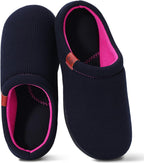 House Slippers for Woman with Arch Support Coolmax® Breathable Comfy Memory Foam Slippers for Women Indoor and Outdoor Bedroom Slip On Shoes Moisture-wicking