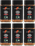 Mount Hagen 3.53oz Organic Freeze Dried Instant Coffee - 6 pack | Eco-friendly Coffee Made From Organic Medium Roast Arabica Beans | Fair-Trade Coffee Instant [6 x 3.53oz Jar]