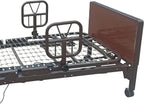 AireMed Bed Assist Rails (Set of 2) – Fits Some Metal Hospital Beds – for Repositioning & Getting in and Out of Bed Safely – Hospital Bed Rail, Safety Assist Medical Rail for Seniors & Elderly (Brown)
