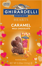 Ghirardelli Chocolate, Milk Chocolate Caramel Hearts, 0.69 Ounce