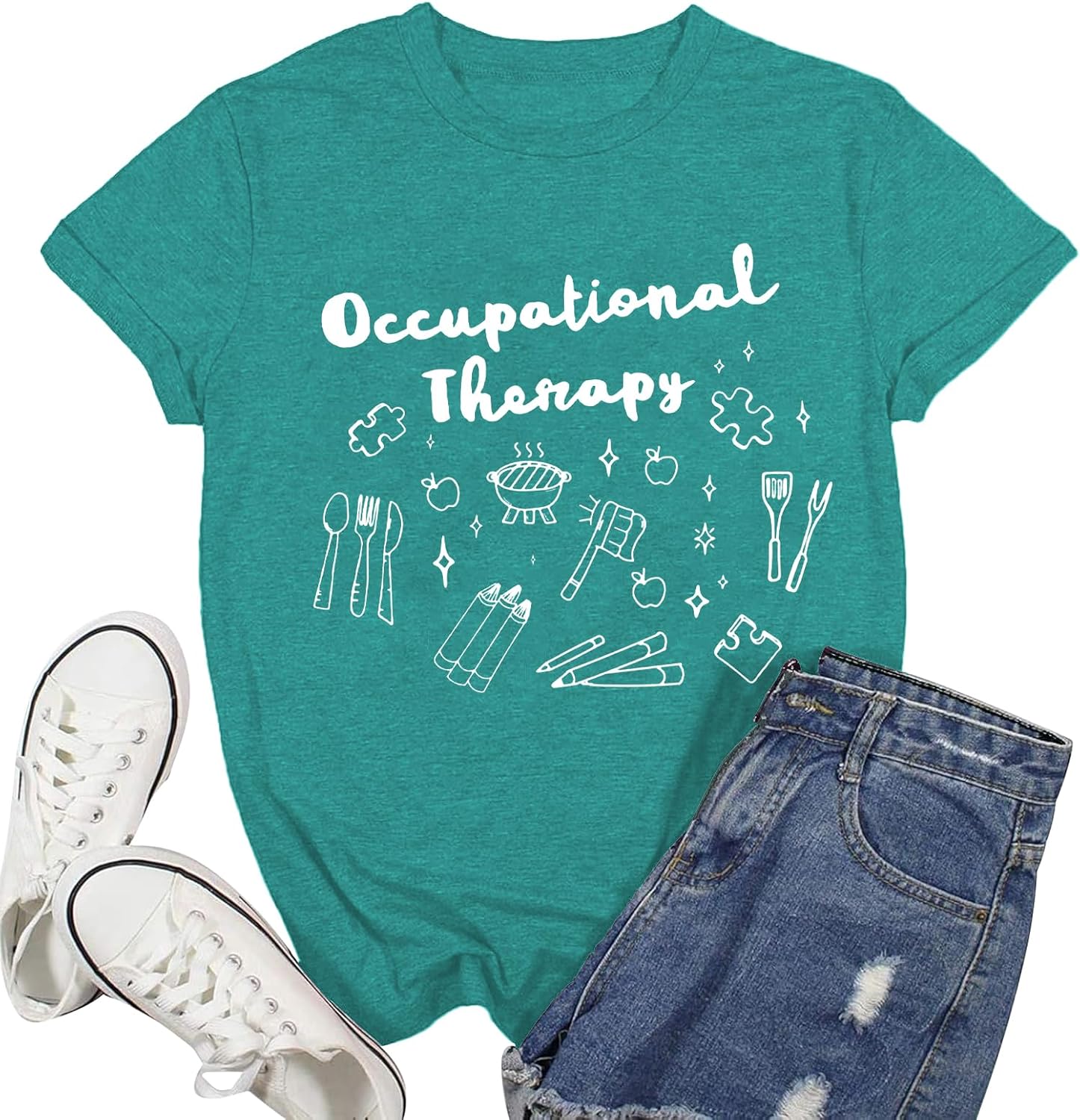 Independence Day Shirt for Women 4th of July Short Sleeve American Flag Shirt Sunflower Tee Tops