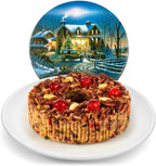 Beatrice Bakery Co. Original Fruitcake in Holiday Tin, Grandma's Old Fashioned Fruit and Nut Freshly Made, Brandy, Bourbon and Rum Fruitcake, Est. 1917 (32 oz Tin)