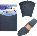 Unikstep 4 Pieces Shoe Sole Protectors, Shoe Bottom and Heel Anti Slip Grip Pads, Self Adhesive Non Skid Noise Reduction Sticker (Black)